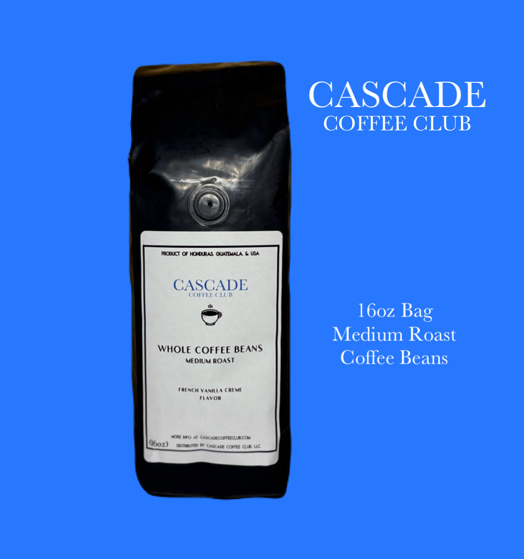 High Quality Coffee Beans, French Vanilla Creme, Medium Roast (16oz, Monthly Membership)